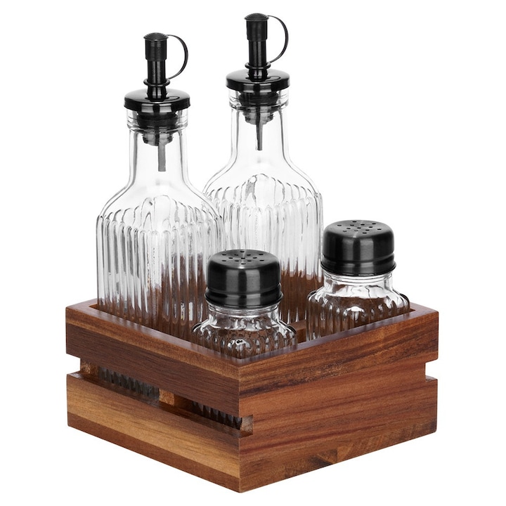 Избрахме за Вас Най-Качествените Оливерници – Класация Комплект от 5 части: Бутилки за олио и оцет