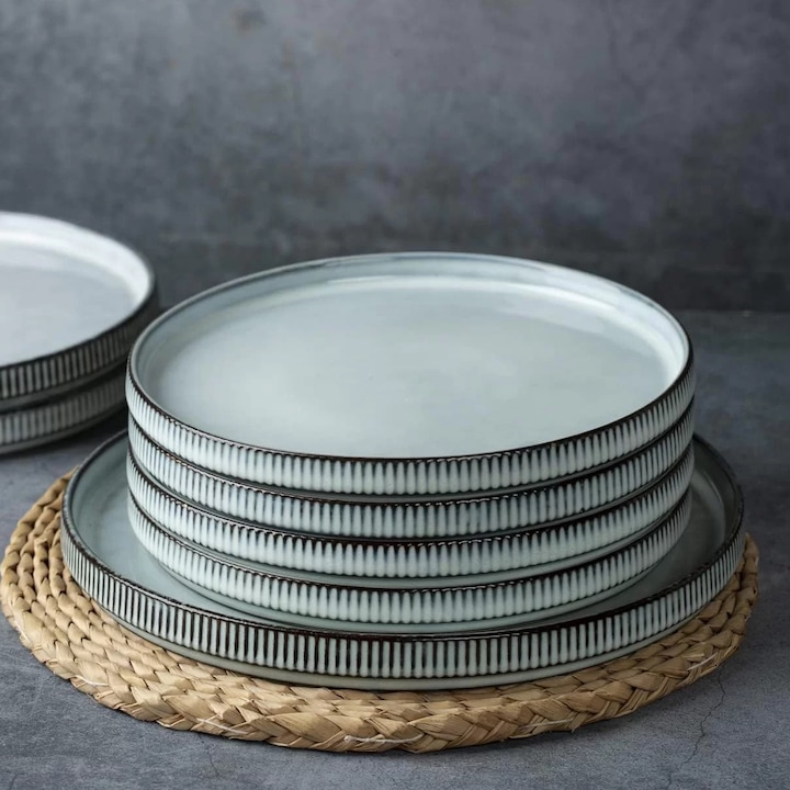 15 Красиви Комплекта Чинии – Класация Комплект от 4 глазирани керамични чинии