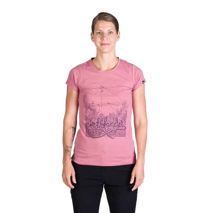 Еластична памучна тениска за жени Mable rose - eMAG.bg