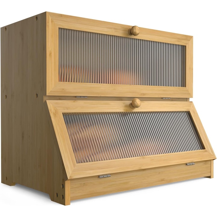 Хубави Кутии за Хляб – Класация Най-Качествените в България за 2026 Година Двуслойна бамбукова кутия за храна