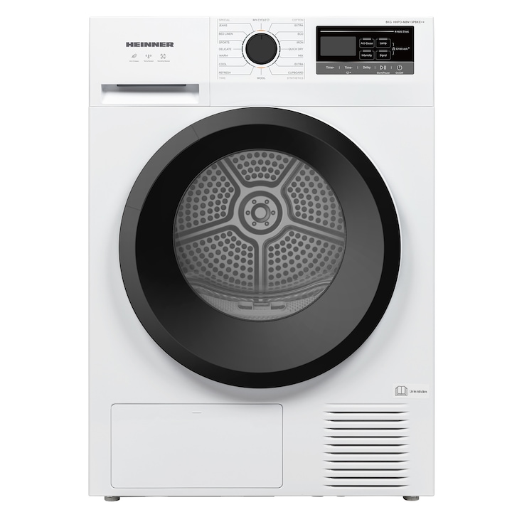 Бюджетни сушилни под 500 € Сушилня Heinner HHPD-M8N13PBKE++
