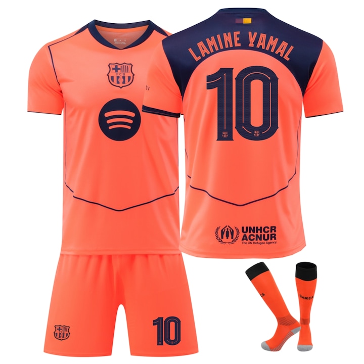 Спортна екипировка деца Barcelona Yamal Fotbal Tricou Set