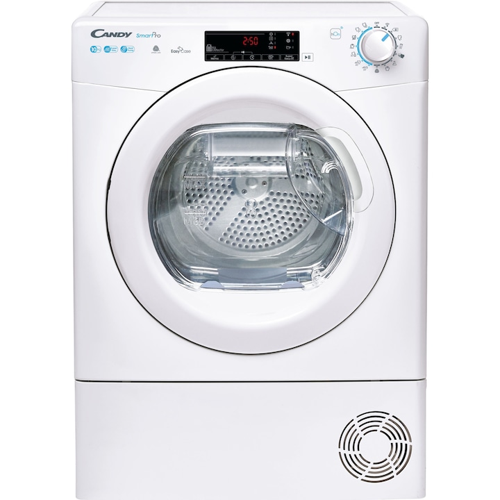Candy сушилни: най-добрите модели с термопомпа, Wi‑Fi, Easy Case и Kilo Detector — избор за 7–10 кг Сушилня Candy CSOE H10A2TE-S