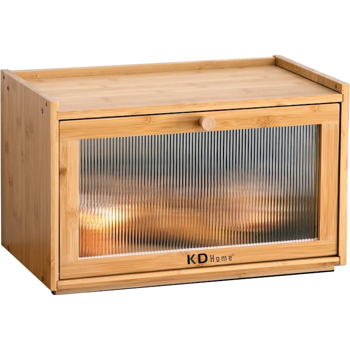 Хубави Кутии за Хляб – Класация Най-Качествените в България за 2026 Година Кутия за хляб с резачка KD Home® CrustKeeper Pro