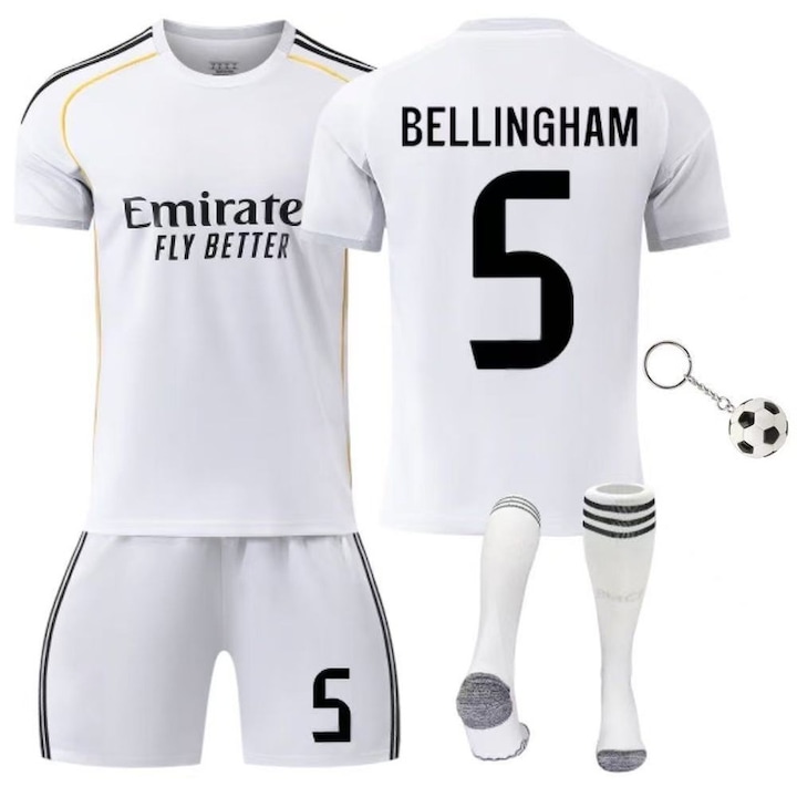 Детски спортен екип Реал Мадрид Белингам №5 Футболен екип