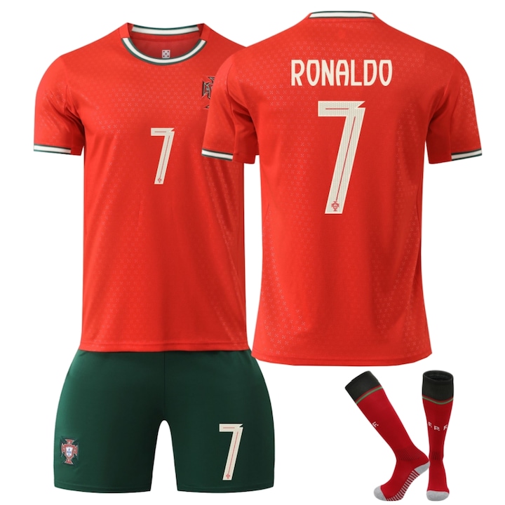 YSHT детски спортни екипи - най-добрите в България за 2026 Година Детска спортна екипировка Португалия Роналдо футболна фланелка No.7 - eMAG.bg