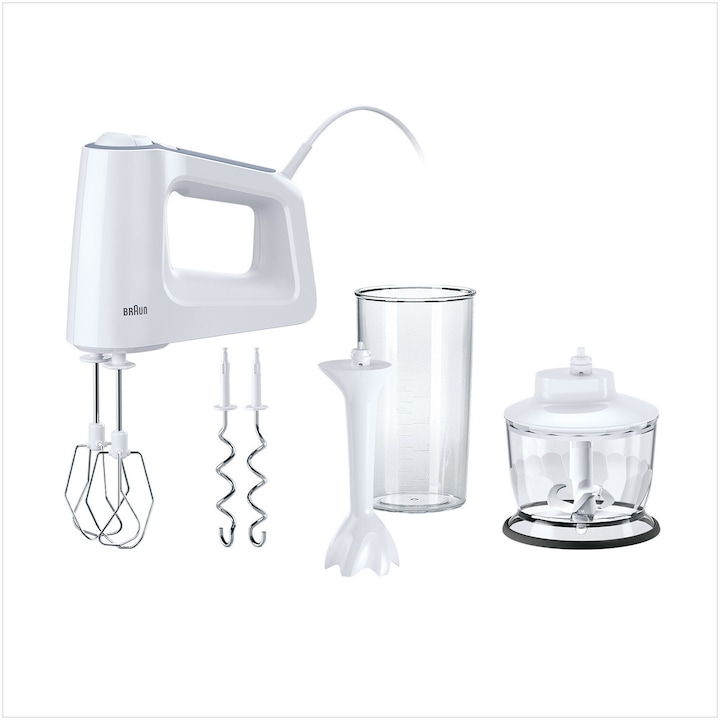 Braun Пасатори И Миксери - Как Да Изберем Правилния? Топ 10 Модела, Които Заслужават Внимание Ръчен миксер Braun MultiMix 3 HM3135WH