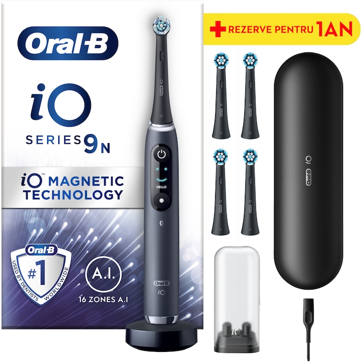 Качествени електрически четки за зъби над 100 € Ел. четка за зъби Oral-B iO9 с магнитна и микровибрационна технология