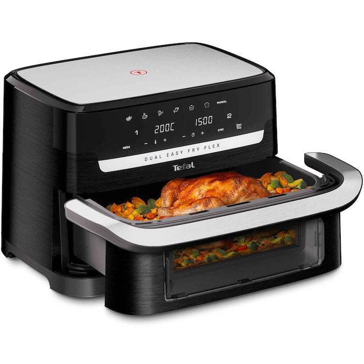 Фритюрник с горещ въздух Tefal Dual Easy Fry Flex EY9228E0
