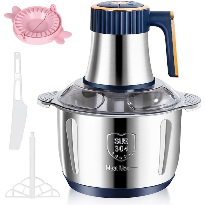 Комплект електрически чопър с купа от неръждаема стомана/инструмент за кнедли