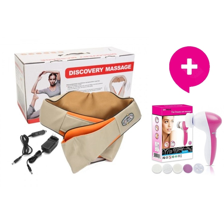 Топ 12 Най-Добрите Бюджетни Масажори Под 30 Евро Комплект - Шиацу масажор - Massager of neck kneading Discovery