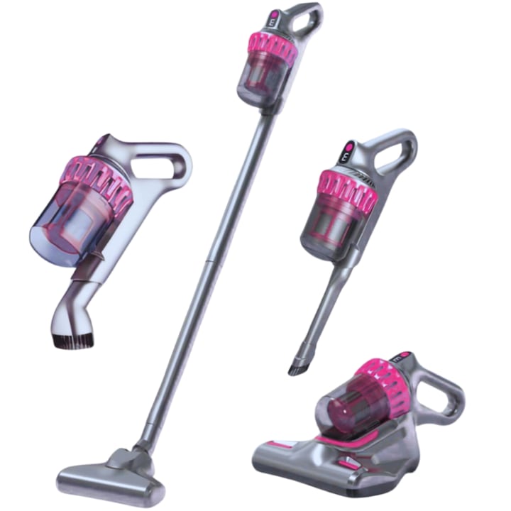 Бюджетни прахосмукачки до 100 € през 2026 Година Macvi® 4 в 1 безжична вертикална прахосмукачка за акари 100 W