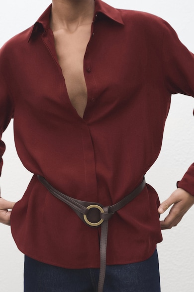 Mango Риза от лиосел със скрито закопчаване