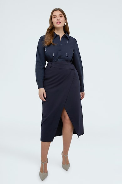 Fiorella Rubino Риза с памук и декоративни камъни