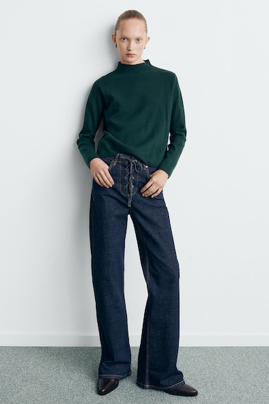 Mango Пуловер с миди яка