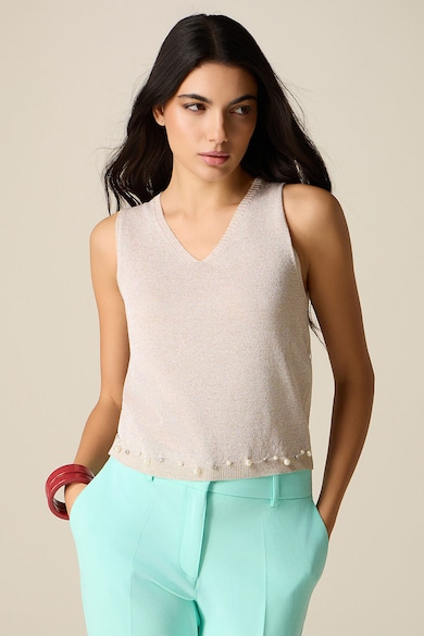 Oltre Плетен елек с мъниста