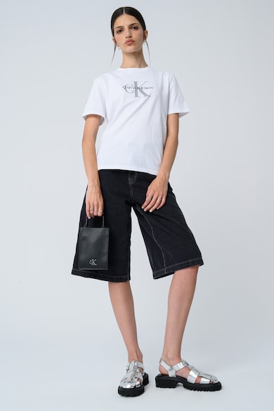 CALVIN KLEIN JEANS Свободна памучна тениска с лого