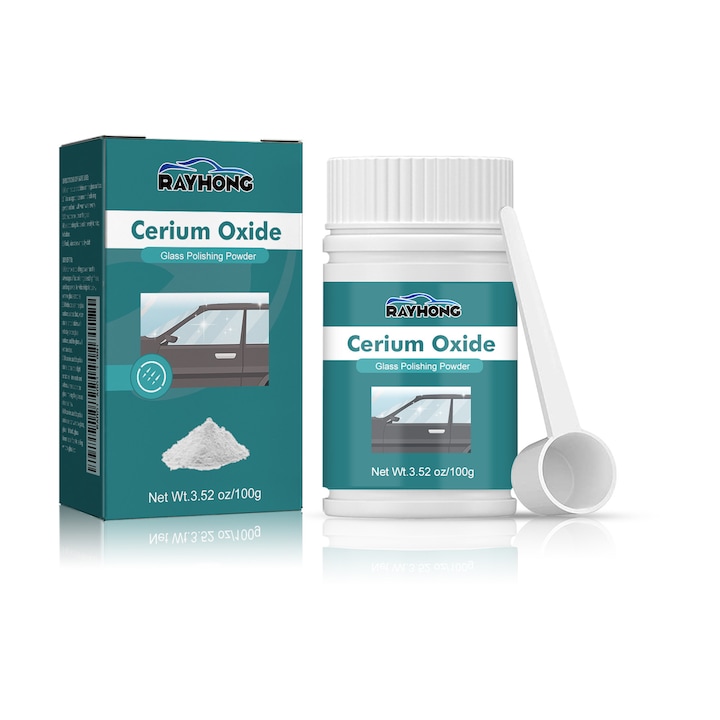 Топ 10 Най-Добрите Rayhong Автокозметики В България — Грижа За Фарове, Стъкла И Гуми Прах за полиране на стъкло с цериев оксид