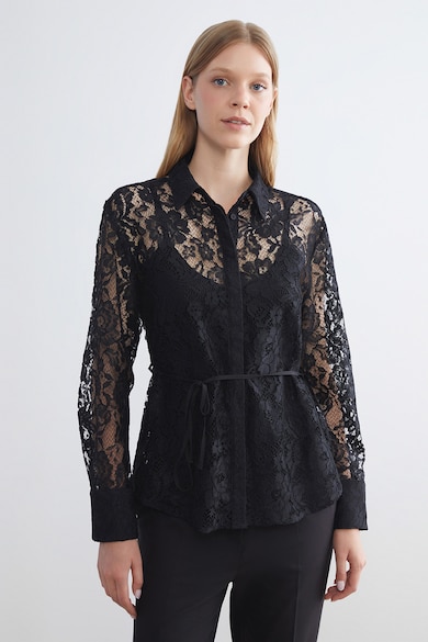 LC WAIKIKI Дантелена риза с връзка на талията