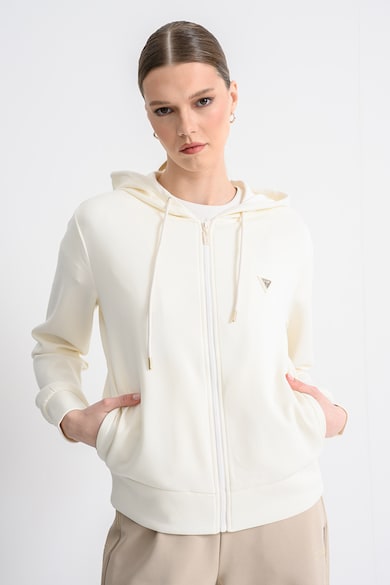 GUESS Худи с модал с цип и лого