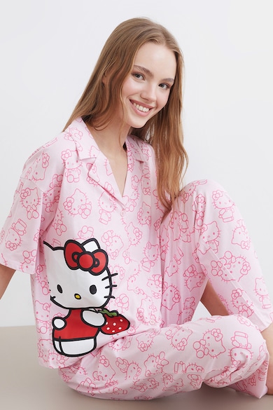 LC WAIKIKI Памучна пижама с графика