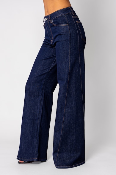 Кои Са Най-Добрите Дамски Дънки За Пътуване? (Удобни И Еластични) - Топ 7 uFIT Еластични широки дънки Blugi Navy 19704