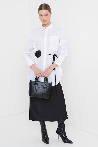 HUGO Уголемена риза Etsy с контрастна връзка