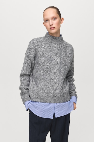 Дамски Пуловери С Вълна И Натурални Материали — Топ Избори Mango Плетен пуловер с вълна