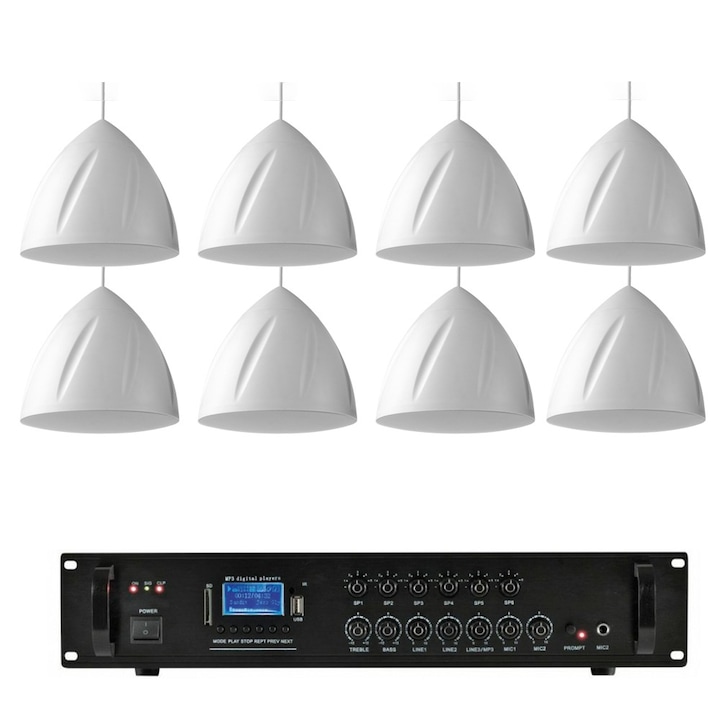 Аудио система с 8 високоговорителя Power Dynamics PDS40W