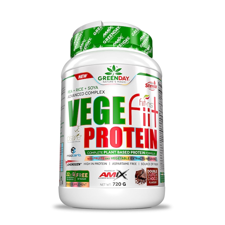 Растителен протеин Amix Vegefiit Protein Double Chocolate 0