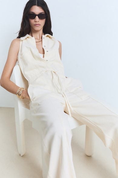 Mango Дълъг гащеризон без ръкави