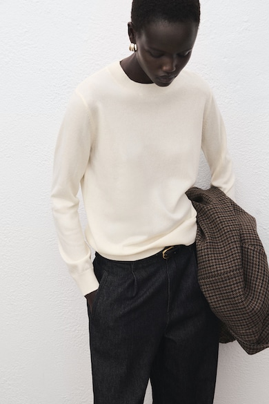 Дамски Пуловери С Вълна И Натурални Материали — Топ Избори Mango Свободен пуловер с вълна