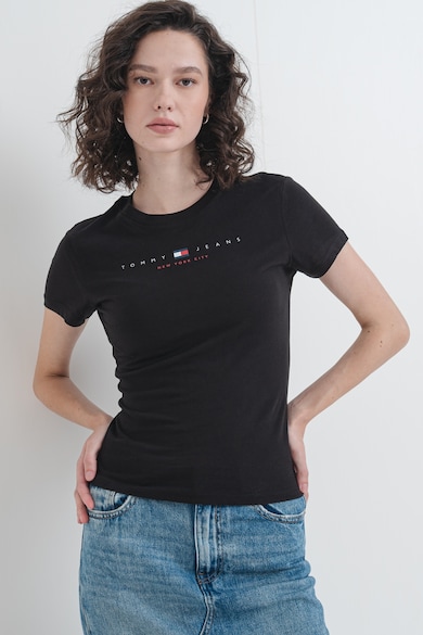 Tommy Jeans Слим памучна тениска