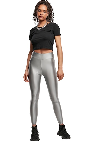 Urban Classics Клин с висока талия и метален ефект