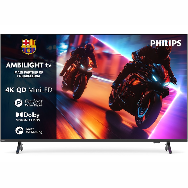 Топ 10 Най-Добрите Телевизори Philips — OLED, QLED И Ambilight За Всяка Стая Телевизор Philips AMBILIGHT tv QD-MiniLED 55MLED920