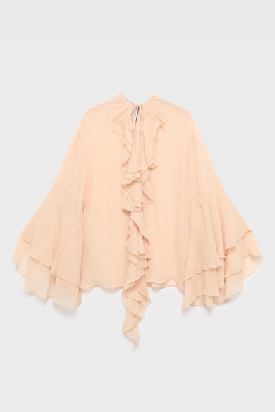 Mango Свободна блуза с набирания