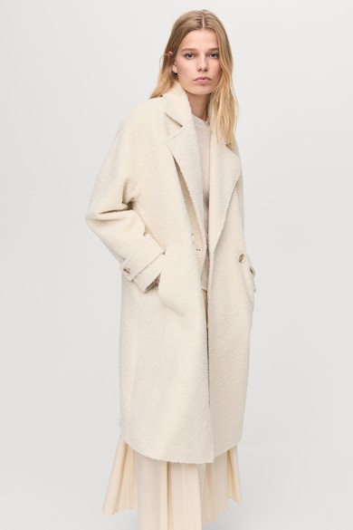 Mango Дамски Палта - Подбрахме За Вас Най-Добрите Модели Mango Уголемено палто с раздвоен ревер