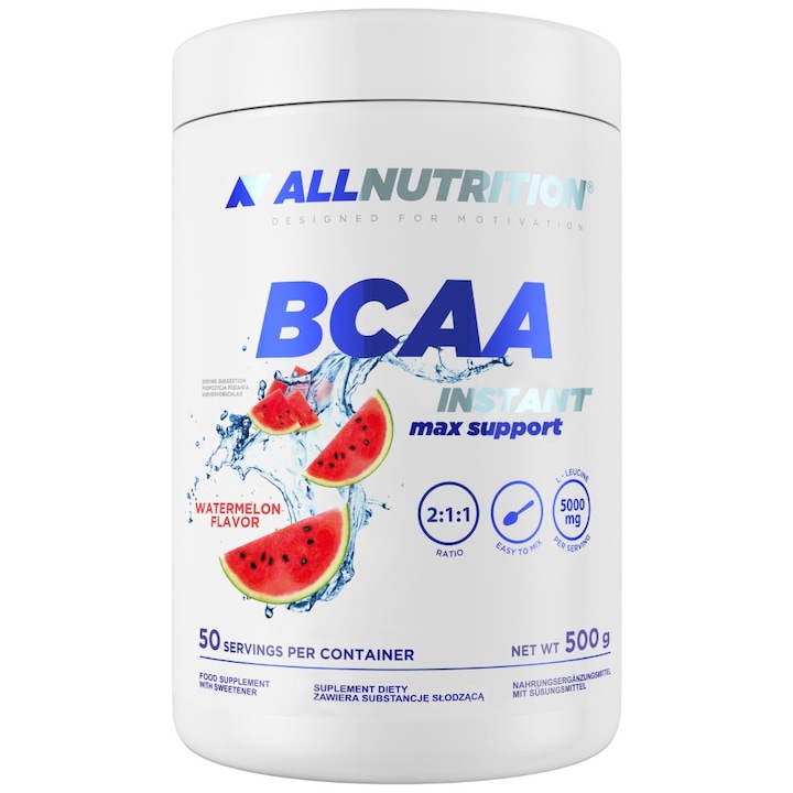 Топ 9 Най-Добрите BCAA И EAA Добавки За Интензивни Тренировки Хранителна добавка AllNutrition BCAA Max Support Instant