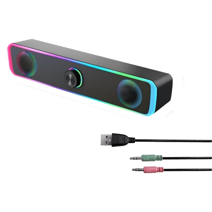 Топ Саундбари За Геймъри И Младежи — RGB, Компактни И Мощни Стерео дифузер Ugo Gaming RGB 4D