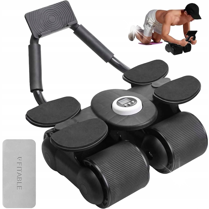 Ролка за коремни преси с 4 колела