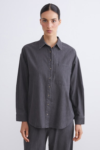 LC WAIKIKI Риза от деним с джоб на гърдите