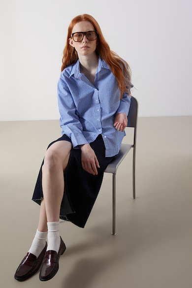 LC WAIKIKI Памучна уголемена риза