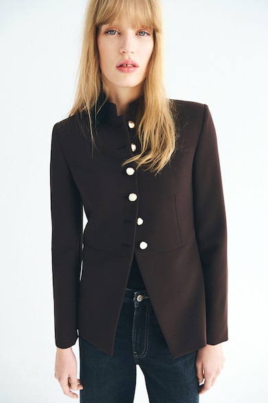 Топ 8 Стилни Дамски Зимни Якета Под 50 € — Топ Оферти Mango Яке с копчета и ниска яка