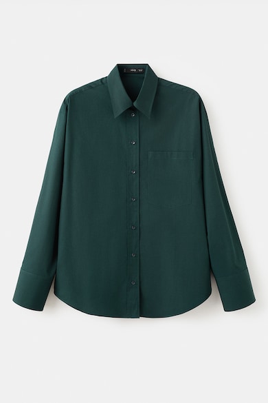 Mango Памучна риза с маншети с копчета