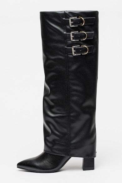 GUESS Ботуши до коляното Garica с декоративни каишки