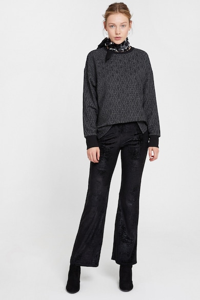 OXXO Разкроен клин с бляскави детайли