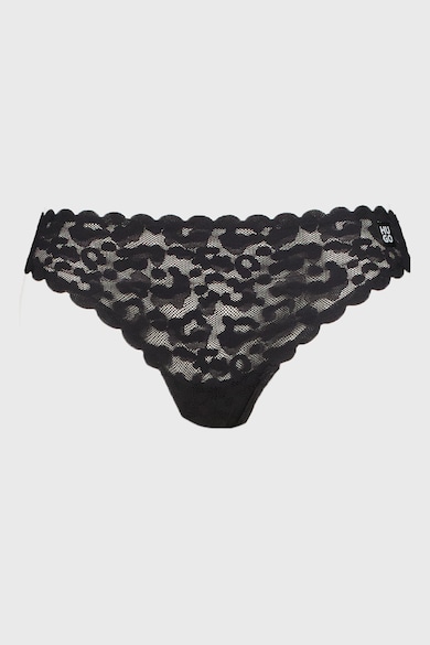 HUGO Дантелена танга с вълнообразни краища