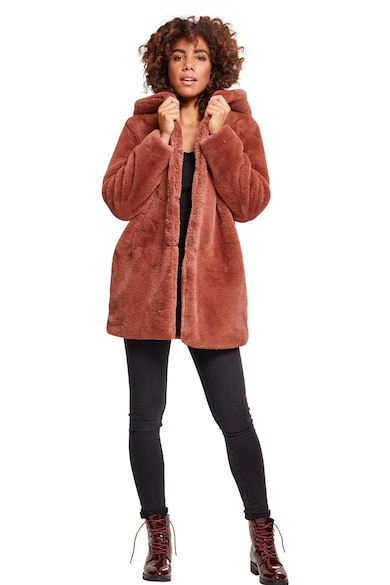 Urban Classics Палто от еко пух с качулка