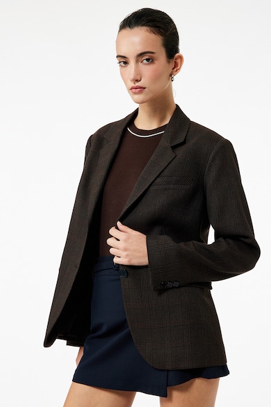 KOTON Карирано сако с джобове с капаче