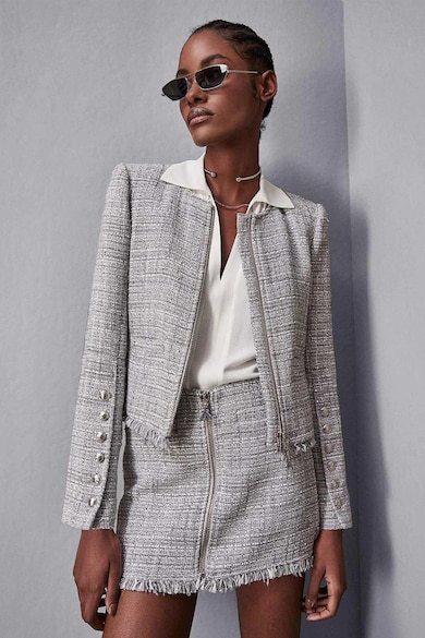 Patrizia Pepe Кроп сако със закопчаване с цип